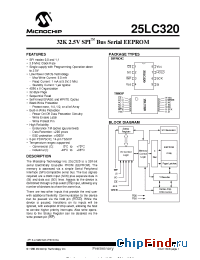 Datasheet 24LC320-P manufacturer Microchip