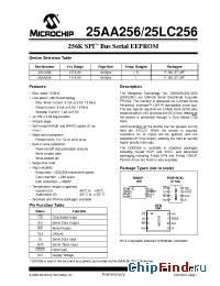 Datasheet 25AA256T-EMF manufacturer Microchip