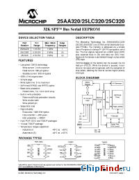 Datasheet 25C320-I/P manufacturer Microchip