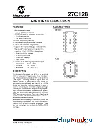 Datasheet 27C128-12E/L manufacturer Microchip