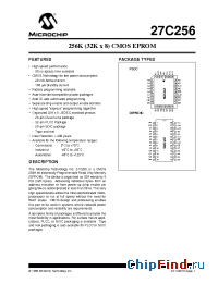 Datasheet 27C256-20I manufacturer Microchip