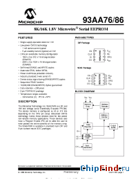 Datasheet 93AA86-SN manufacturer Microchip