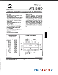 Datasheet AY31015D manufacturer Microchip