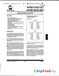 Datasheet AY58116 manufacturer Microchip