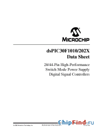 Datasheet dsPIC30F1010 manufacturer Microchip