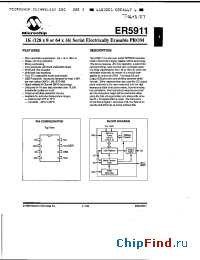 Datasheet ER5911 manufacturer Microchip
