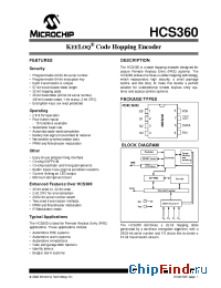 Datasheet HCS360T-/SN manufacturer Microchip