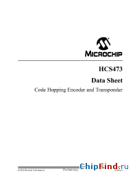 Datasheet HCS473 manufacturer Microchip