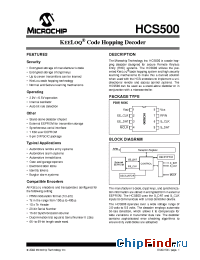 Datasheet HCS500T-I/SM manufacturer Microchip