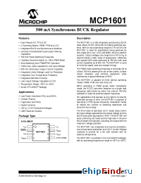 Datasheet MCP1601-I/MS manufacturer Microchip