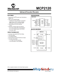 Datasheet MCP2120-I/P manufacturer Microchip