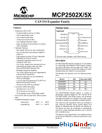 Datasheet MCP25020 manufacturer Microchip