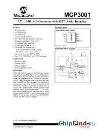 Datasheet MCP3001 manufacturer Microchip