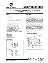 Datasheet MCP3004-I/P manufacturer Microchip