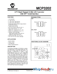Datasheet MCP3202-CISN manufacturer Microchip
