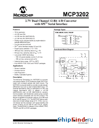 Datasheet MCP3202I manufacturer Microchip