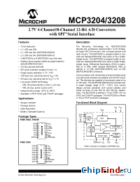 Datasheet MCP3208-B manufacturer Microchip