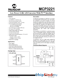 Datasheet MCP3221A0T-I/OT manufacturer Microchip