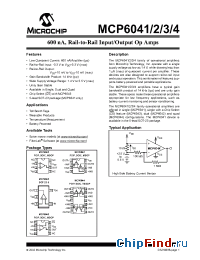 Datasheet MCP6044-I/SL manufacturer Microchip