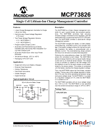 Datasheet MCP73826-4.1 manufacturer Microchip
