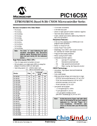 Datasheet PIC16C58A-04 manufacturer Microchip