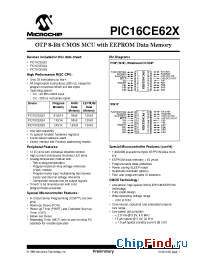 Datasheet PIC16CE623 manufacturer Microchip