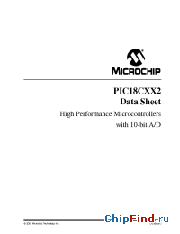 Datasheet PIC18C442-I/P manufacturer Microchip