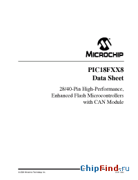 Datasheet PIC18F248EPSQTP manufacturer Microchip