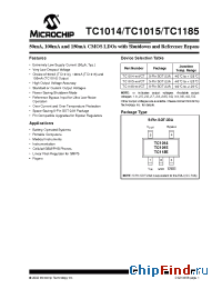 Datasheet TC1015-2.7VCT manufacturer Microchip