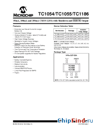 Datasheet TC1054-4.0VCT manufacturer Microchip