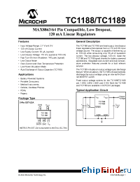 Datasheet TC1188-XECT manufacturer Microchip