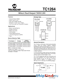 Datasheet TC1264-3.3VAB manufacturer Microchip