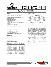 Datasheet TC1411COA manufacturer Microchip