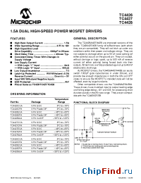 Datasheet TC4426CPA manufacturer Microchip