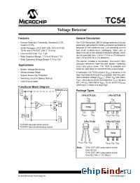 Datasheet TC54VC1901ECBTR manufacturer Microchip