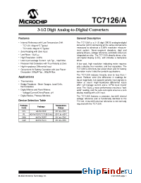Datasheet TC7126IPL manufacturer Microchip