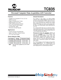 Datasheet TC835CPI manufacturer Microchip