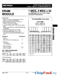 Datasheet MT16D132 manufacturer Micron
