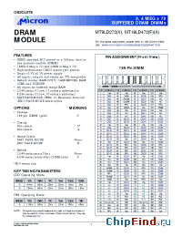 Datasheet MT18LD472FGX manufacturer Micron