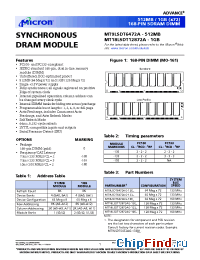 Datasheet MT18LSDT12872AG-10E_ manufacturer Micron