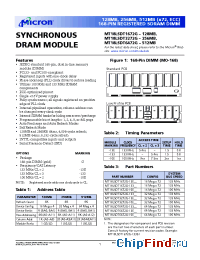 Datasheet MT18LSDT3272G-133__ manufacturer Micron