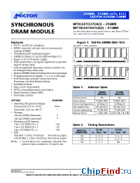 Datasheet MT18LSDT6472A manufacturer Micron