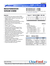 Datasheet MT18VDDF6472G-26A__ manufacturer Micron