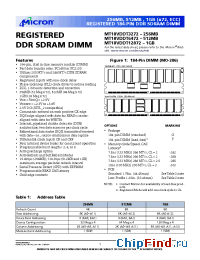 Datasheet MT18VDDT12872Y-26A__ manufacturer Micron