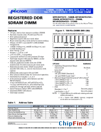 Datasheet MT18VDDT3272DIY-202__ manufacturer Micron