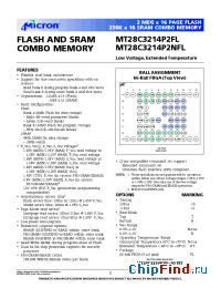 Datasheet MT28C3214P2FL-10TET manufacturer Micron