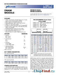 Datasheet MT2D132-52B manufacturer Micron