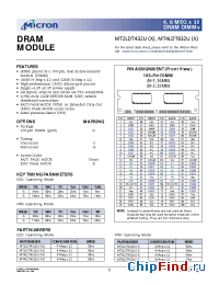 Datasheet MT2LDT432UG-5X manufacturer Micron