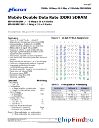 Datasheet MT46H16M16 manufacturer Micron