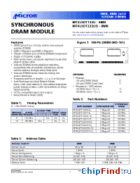 Datasheet MT4LSDT232 manufacturer Micron